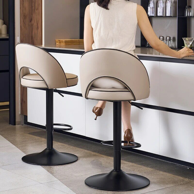 Modern nórdico bar cadeiras, fezes giratórias confortáveis, mobiliário de alta qualidade, para bar