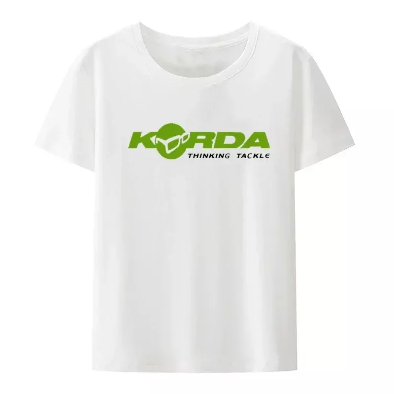 Camiseta de manga curta masculina e feminina, pesca, peixe, carpa, lazer, camping, casual, modal, inspirado em Korda, tributo, tops, legal