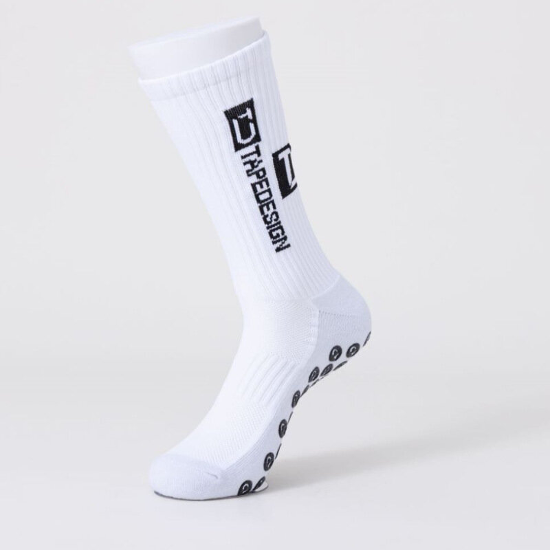 Anti-Slip engrossado meias esportivas para homens e mulheres, futebol, corrida, ciclismo, ao ar livre, respirável, novo