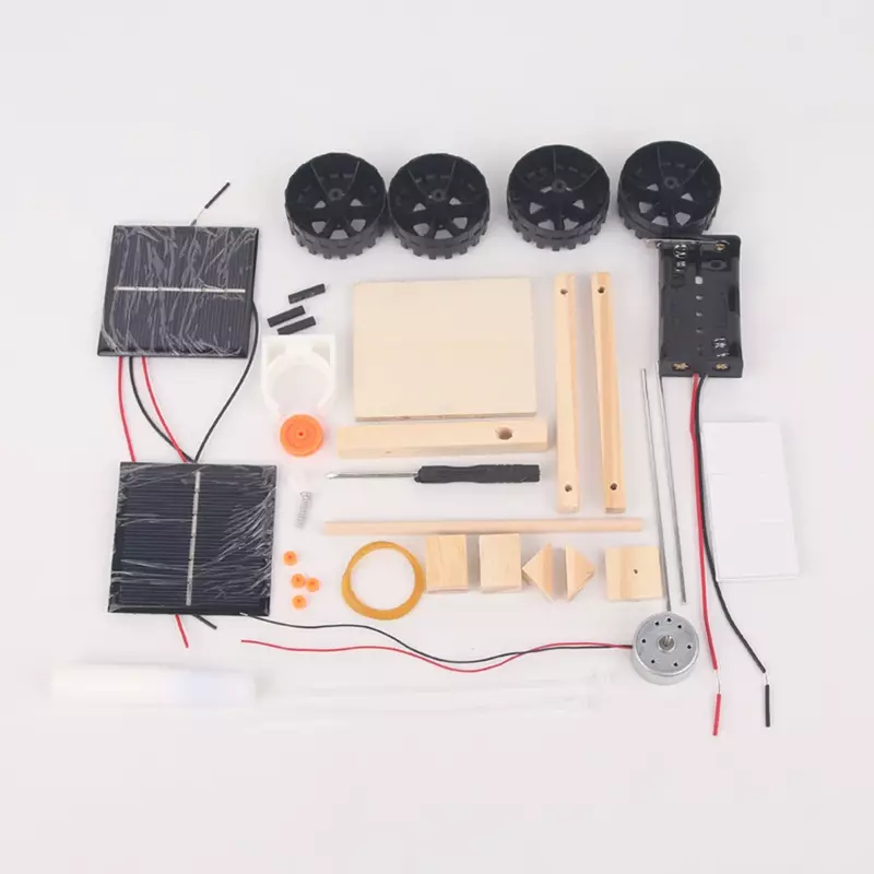Kit de montaje de modelo de coche Solar DIY, Mini enseñanza, aprendizaje STEM, proyecto escolar para estudiantes, experimento de ciencia, juguete educativo para niños