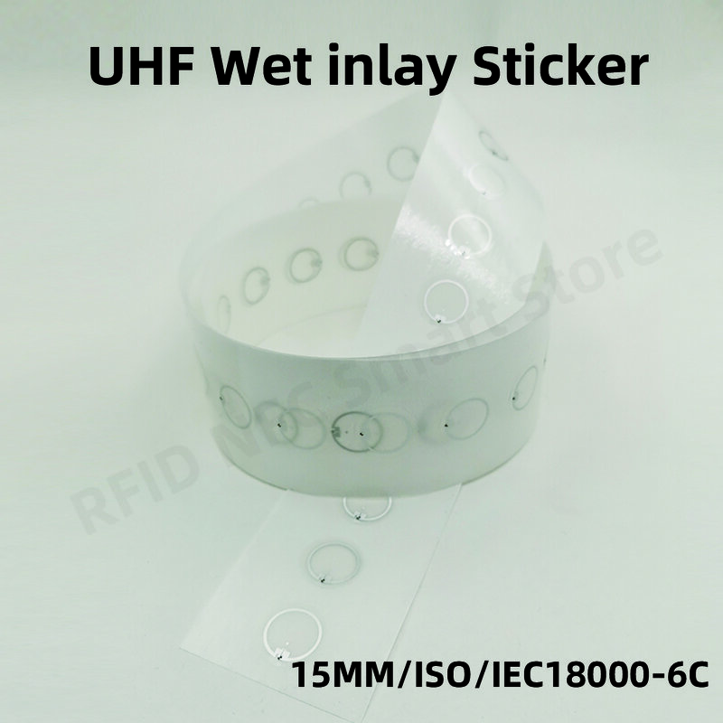 15mm RFID UHF tags Langstrecken aufkleber nass inlay 860-960mhz alien hec epc global gen2 ISO18000-6C 15mm rfid uhf 915m label