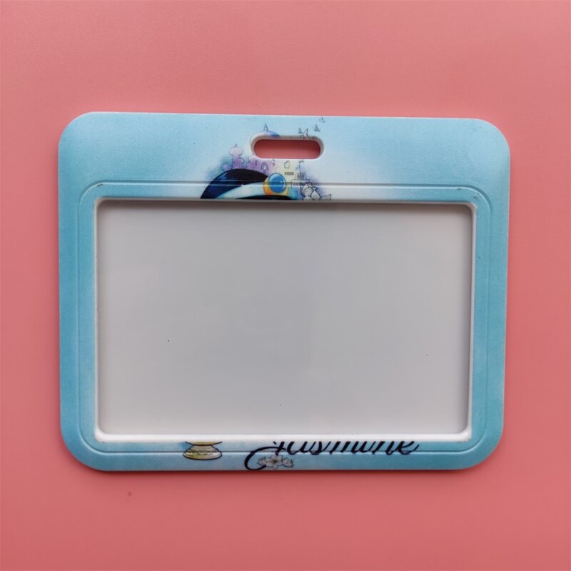 ديزني الياسمين الأميرة حامل بطاقة الهوية اسهم الكرتون Aladin حافظة بطاقات الهوية شارة حاملي الأعمال قابل للسحب كليب