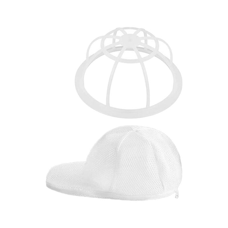 Topi pencuci portabel multifungsi, topi bisbol pembersih topi cuci, pelindung sangkar pembentuk topi untuk mesin cuci atau