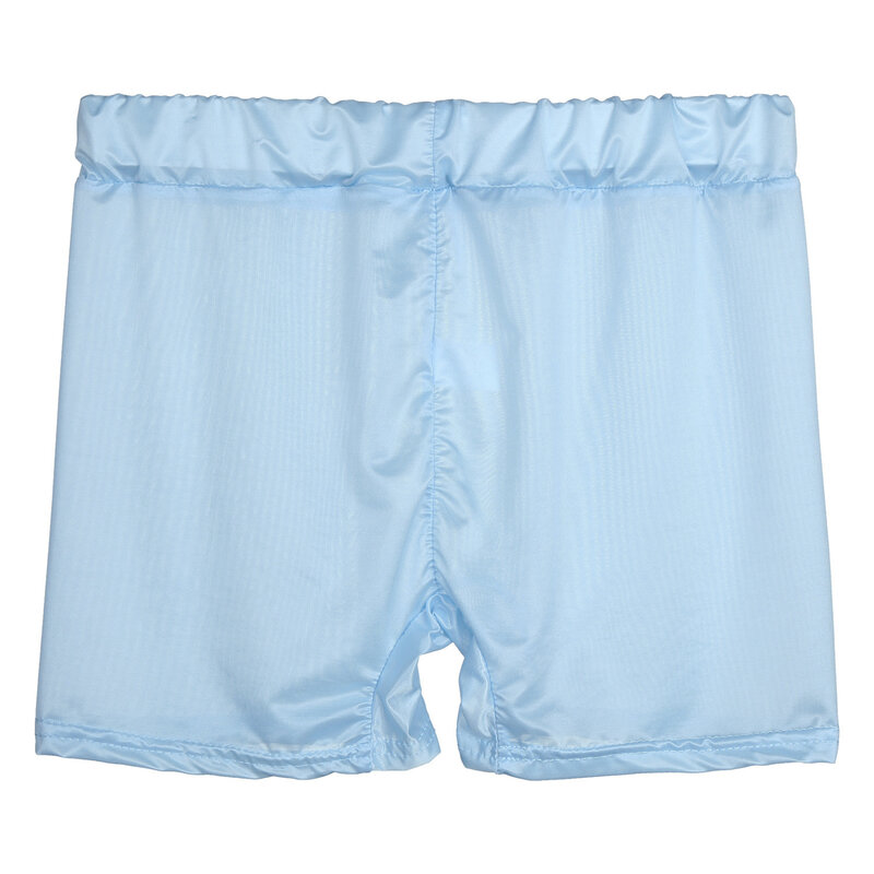 Damen semi durchsichtige Shorts glänzende Boy short dehnbare niedrige kurze Hosen Unterwäsche Nachtwäsche Freizeit kleidung Damen Shorts