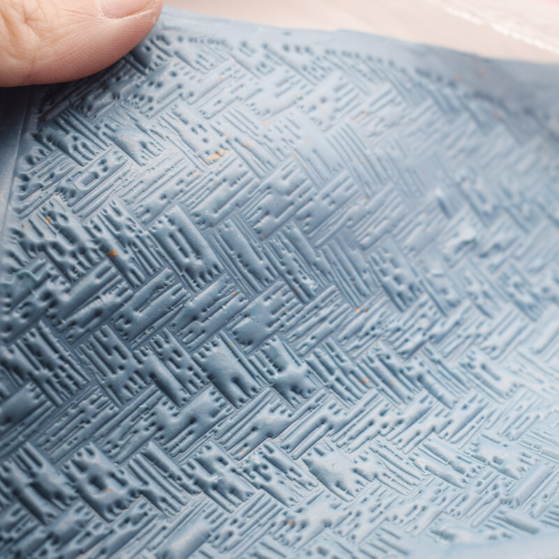 Polymer Clay Textura Gravar Folha de Selo, Tecido Trança Padrão, Jóias DIY, Brinco, Colar, Pingente, Impressão Ferramenta Maquiagem