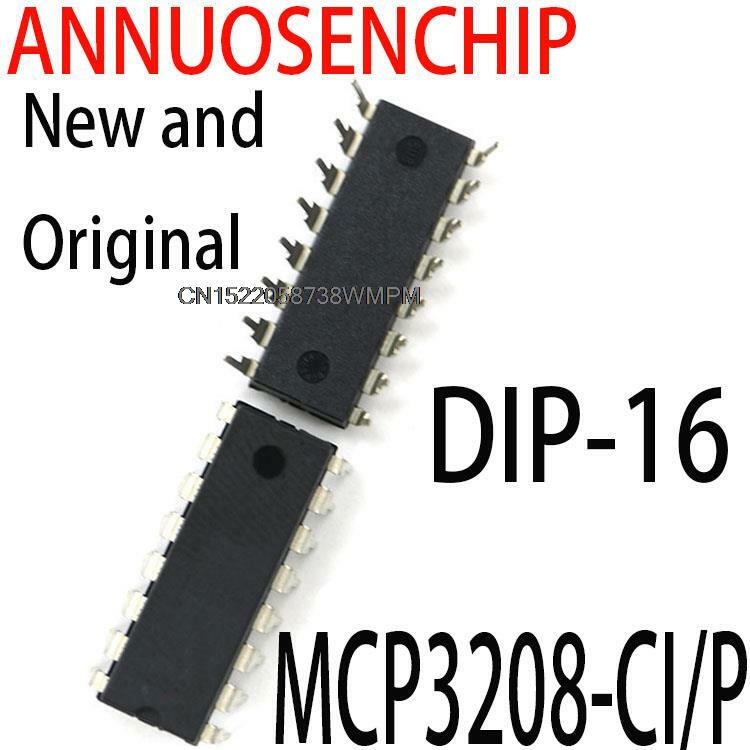 1個の新規およびオリジナルMCP3208-CI/p DIP16 MCP3208 MCP3208-CI/p