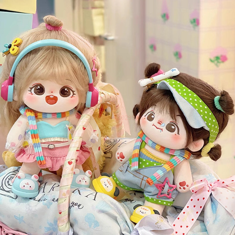 Bawełniana sukienka do samodzielnego wykonania pluszowa zabawka dla dziewczynek z ubranka dla lalki z dziecko torba ubranka z dopaminą truskawkowy wszechświat