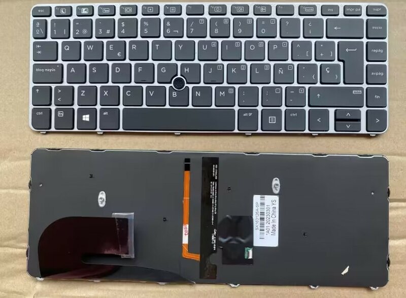 Клавиатура с испанской подсветкой для HP EliteBook 840, G3 840, G4 848, G3 745, G3 745, G4