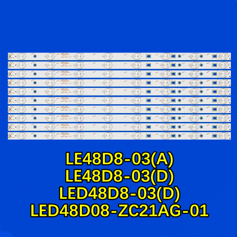Bande LED pour 48C6 48K5 U48A5 LE48A30N LE48A31 LE48B510F LE48G520N LE48U5000TF 48UF2500 LT-48C570 LT-48M640 LED48D08-ZC21AG-01