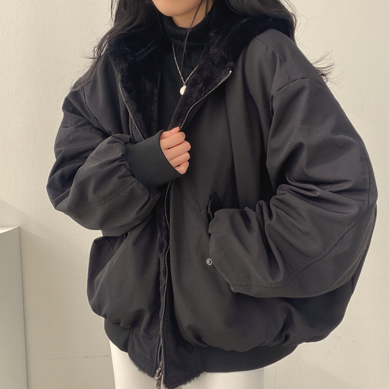 Cashmere engrossado casaco de lã de cashmere feminino puro algodão chaquetas y2k volta pregas novo inverno 20222 cor pura