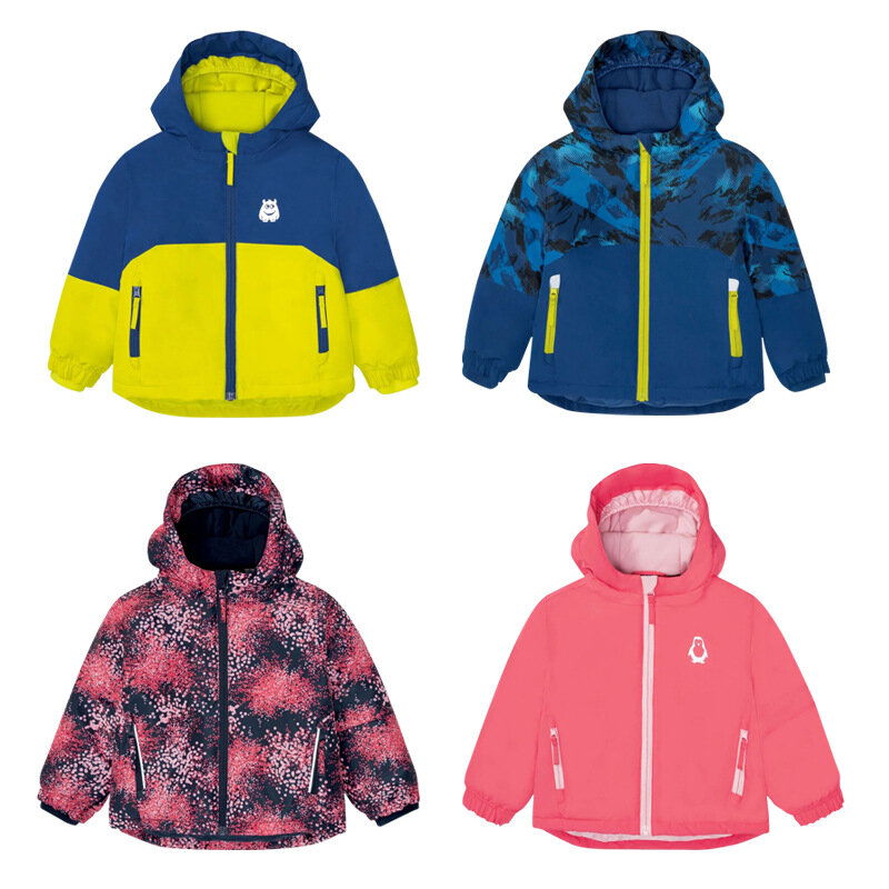 Зимнее детское уличное освещение для мальчиков и девочек, ветрозащитное утолщенное теплое пальто, ветрозащитное и водонепроницаемое хлопчатобумажное пальто
