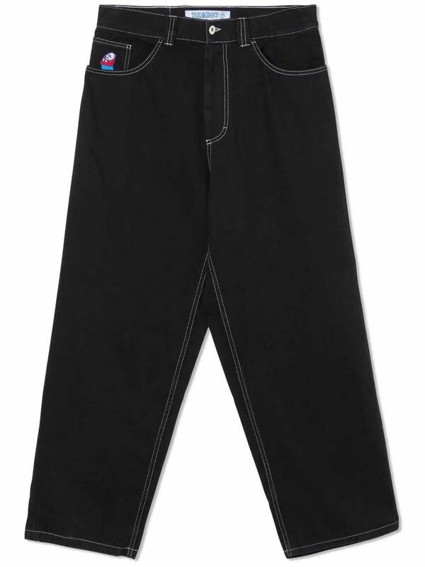 Polar Big Boy Baggy Jeans para homens e mulheres, calças simples de carga, calças bordadas, jeans streetwear, golfe armadilha Wang, Y2K