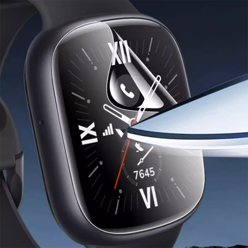 5-częściowy miękki Smartwatch z TPU przezroczysty przezroczysta folia ochronny do akcesoria do inteligentnego zegarka z aktywnym wyświetlaczem LCD