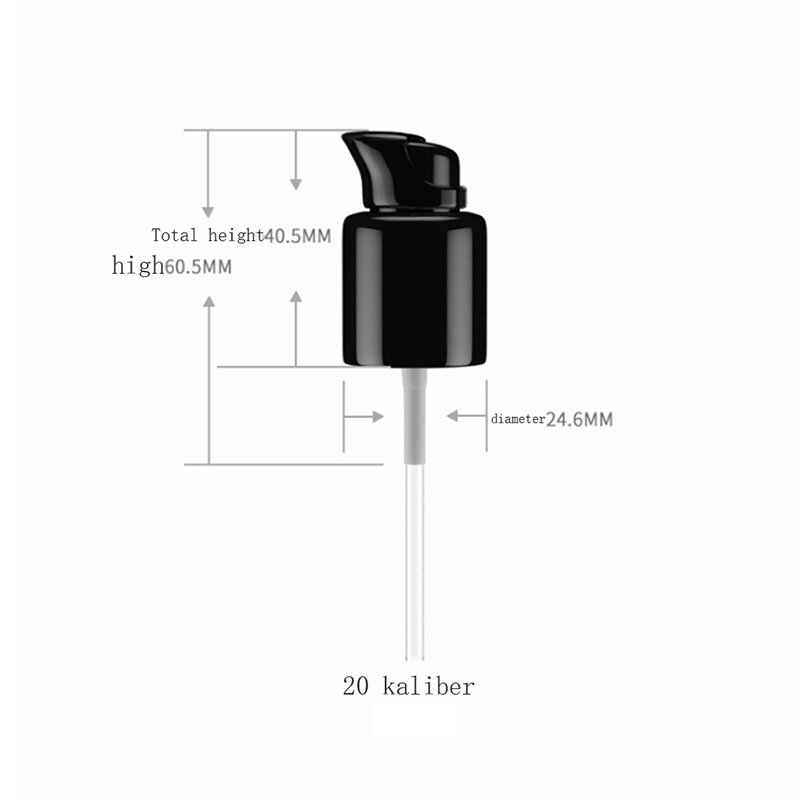 보호 잠금 장치가 있는 액체 파운데이션 펌프, 압입자 및 펌프 프레스 커버, 1 개
