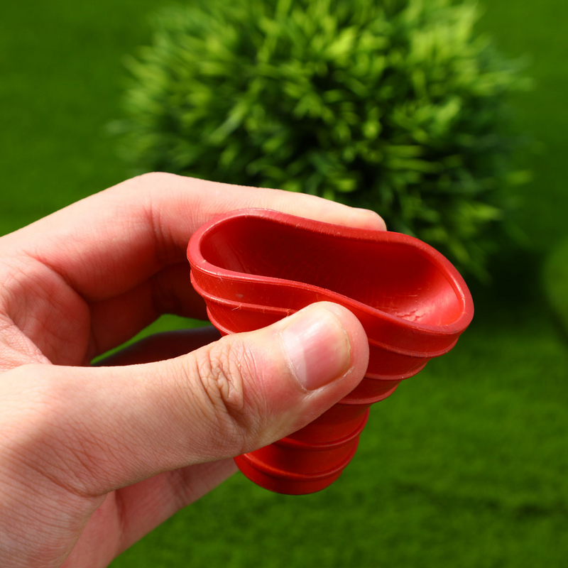 NUOLUX recogedor de bolas, ventosa de goma para Putter Grip, accesorio profesional (rojo)