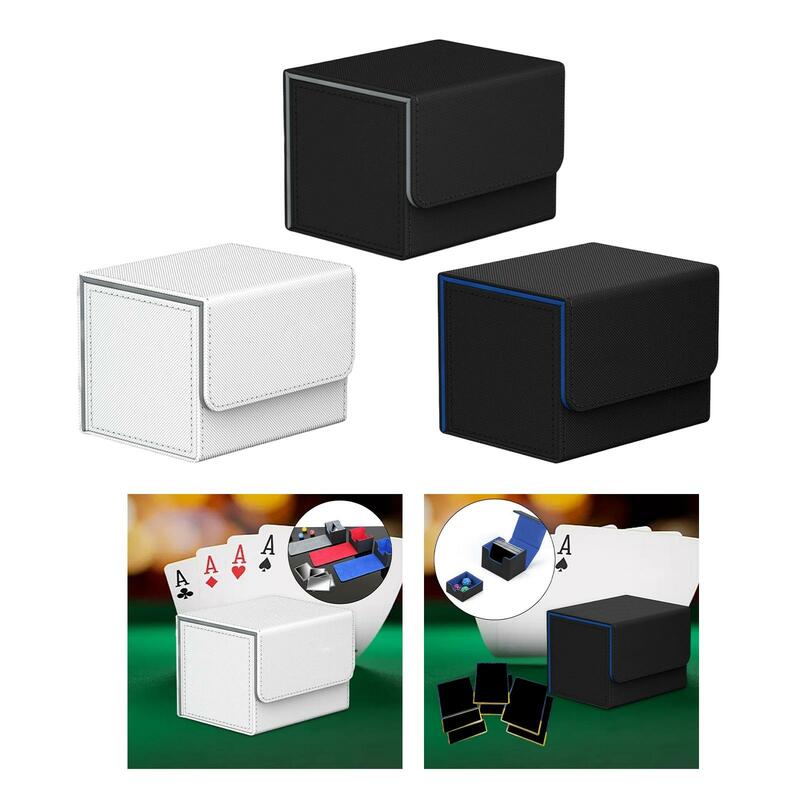 Caja organizadora de tarjetas, contenedor estándar, soporte de almacenamiento, exhibición de tarjetas de juego