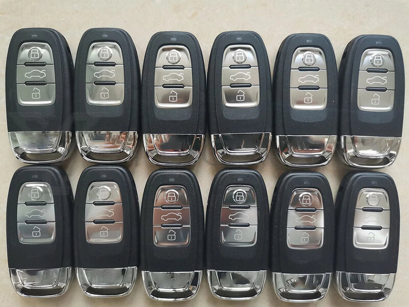 YOCASTY-carcasa para llave remota con logotipo, A4l para Audi, A3, A4, A5, A6, A8, Quattro Q5, Q7, A6, A8, 2008, 2009, 2010, 2011, 2012