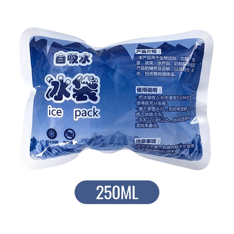 5 sztuk wielokrotnego użytku samozasysające paczki lodu oblodzenie zimne paczki ból zimne skompresowane napoje schłodzone jedzenie konserwacja żel suche paczki lodu