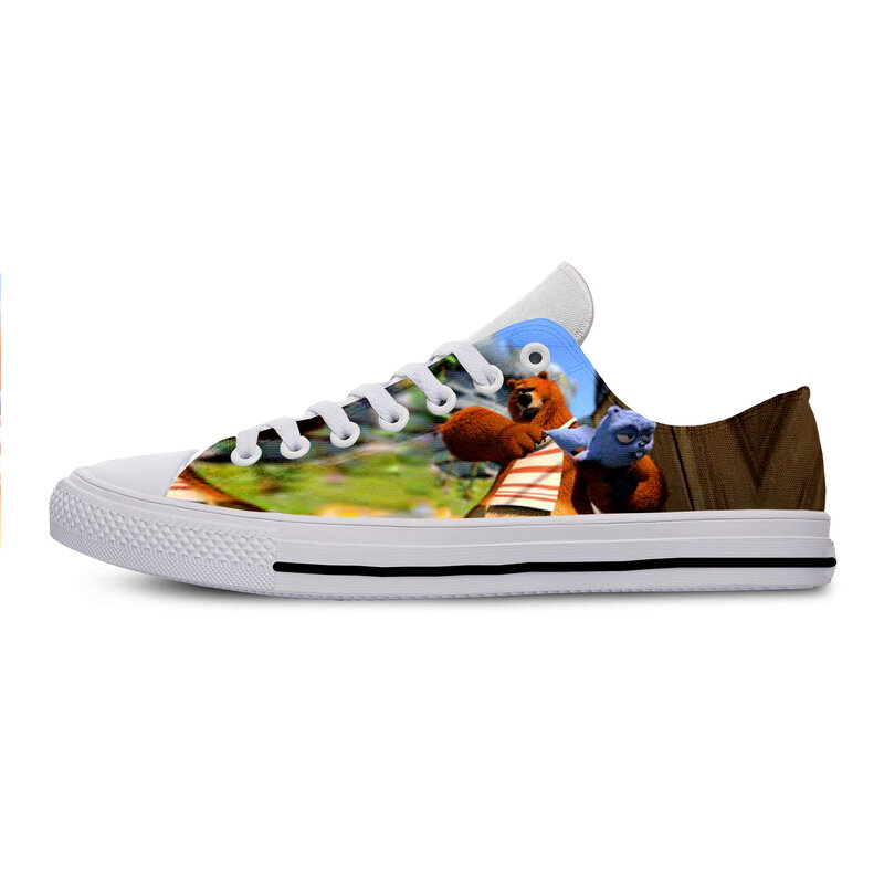 Hot Cool Fashion New Summer Sneakers Handiness New Casual Shoes Cartoon Men Women Grizzy and The Lemmings Low Top Board Shoes
