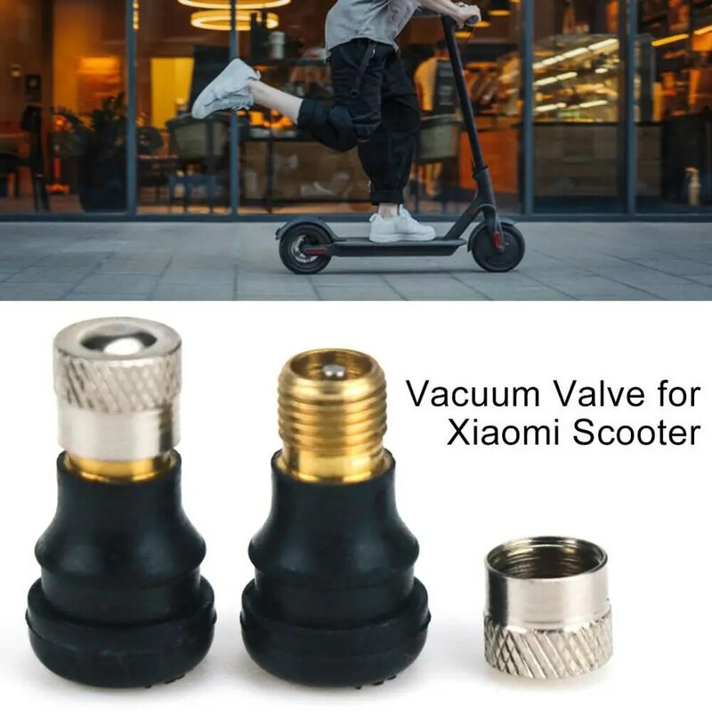 2PCS Electric Scooter Vacuum Valve For Xiaomi M365 Scooter Tyre Tubeless Tire Valve Wheel Gas Valve Electric Scooter Accessories