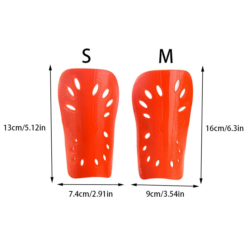 1 Pair Football Shin Pads Plastic Soccer Guards Leg Protector For Kids Adult Protective Gear Breathable Shin Guard