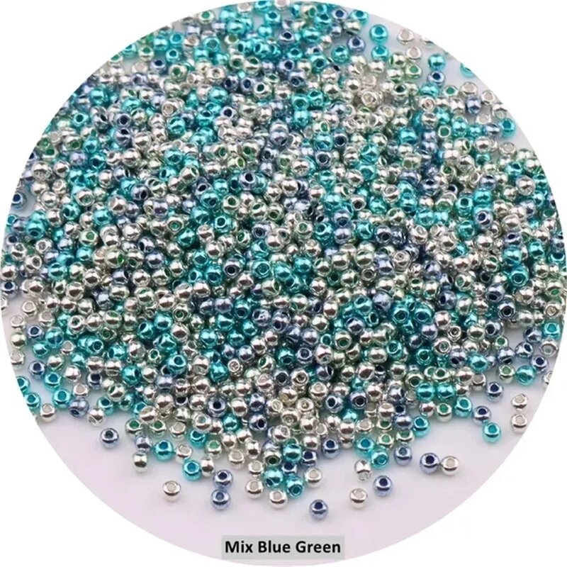 11/0 Jepang manik-manik kaca warna metalik 2mm seragam perunggu berlapis bulat manik kaca Spacer untuk Diy jimat kerajinan membuat perhiasan
