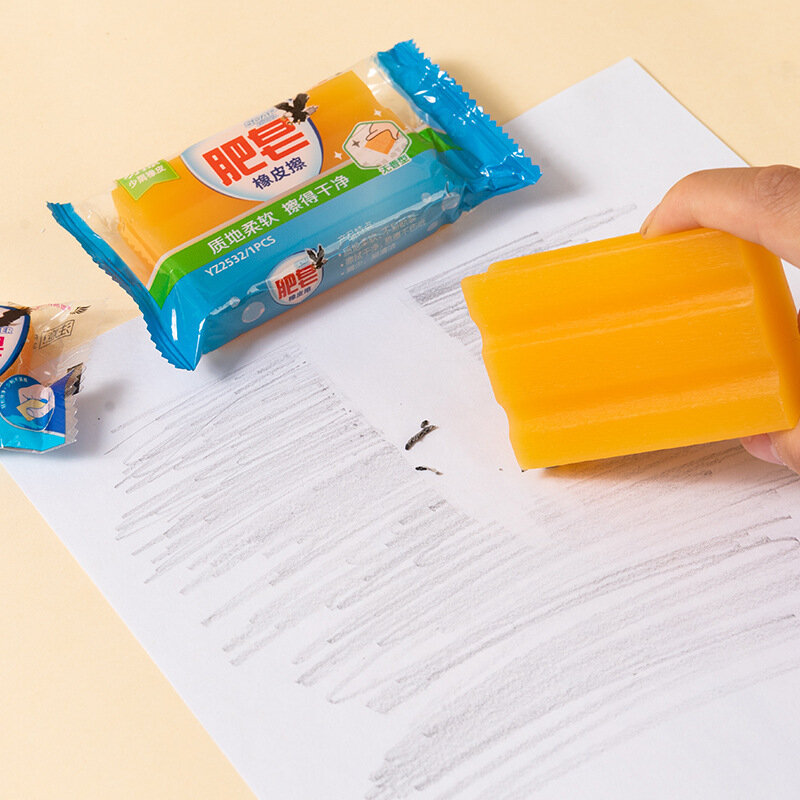 Seifen form großen Bleistift Radiergummi Gummi kreative Radiergummis Grundschüler Preise Werbe geschenk Briefpapier für Kinder Büromaterial