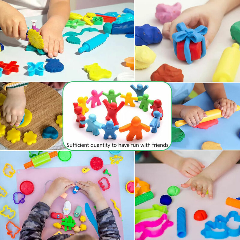 Criativo Dough Cutting Kit para crianças, Plastic Knife Set 3D Plasticine Mold, Modeling Clay Acessórios, brinquedos educativos, DIY