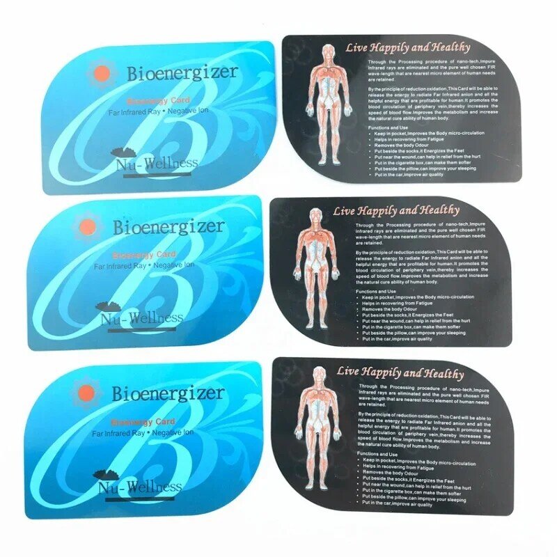 Hoonni Body Care Bio Energy Card, Cartão Ion Negativo Personalizado, Ion Negativo, Terahertz Energy Card
