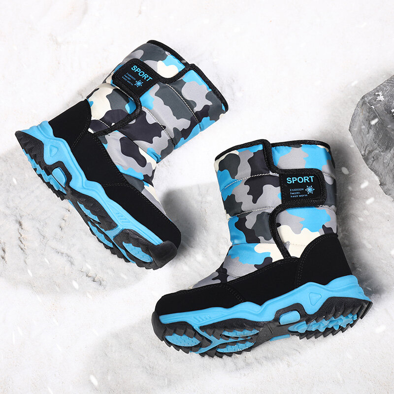 Sepatu bot karet anak perempuan, sepatu bot salju musim dingin tahan air untuk balita perempuan musim gugur