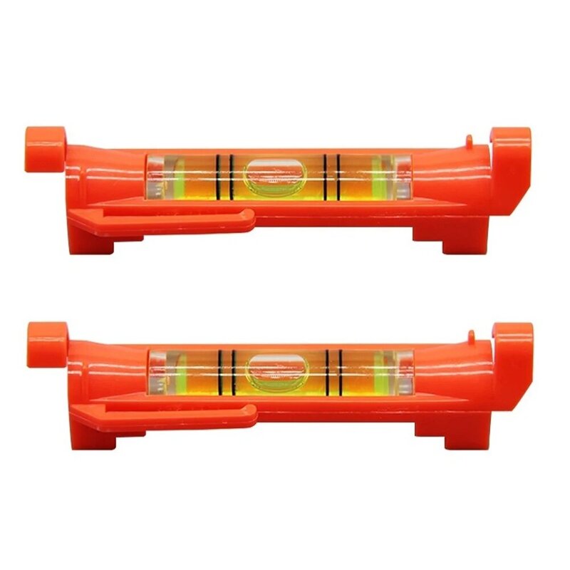 Aksesori Level gantung tali, aksesori Level akrilik + plastik oranye pengganti 75x12.5mm konstruksi tahan lama