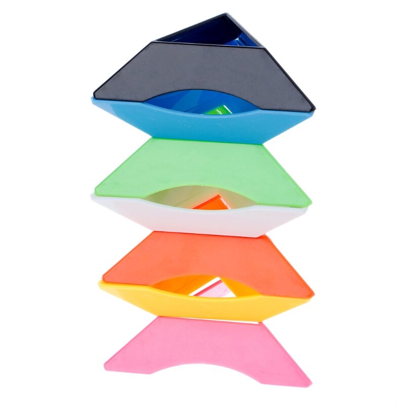Plástico colorido abs velocidade cubos mágicos base suporte bebê crianças brinquedos presentes dropship