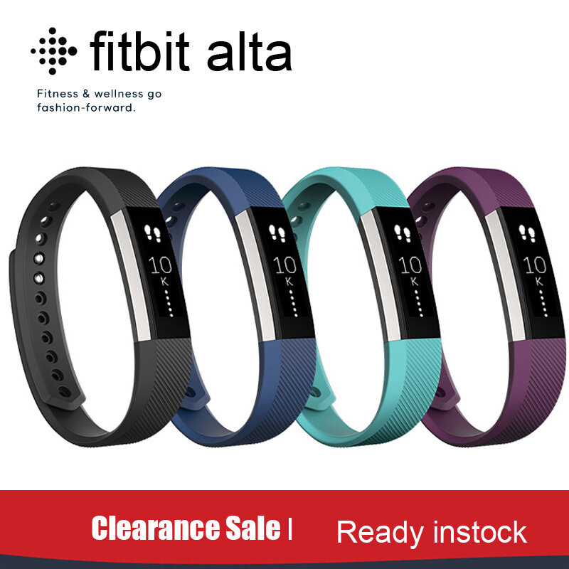 Fitbit Alta 교체 밴드 TPU 소재 소프트 실리콘 사이즈 조절 가능, 홀 클로저 유니섹스 블랙 라지 사이즈, 클리어런스 세일