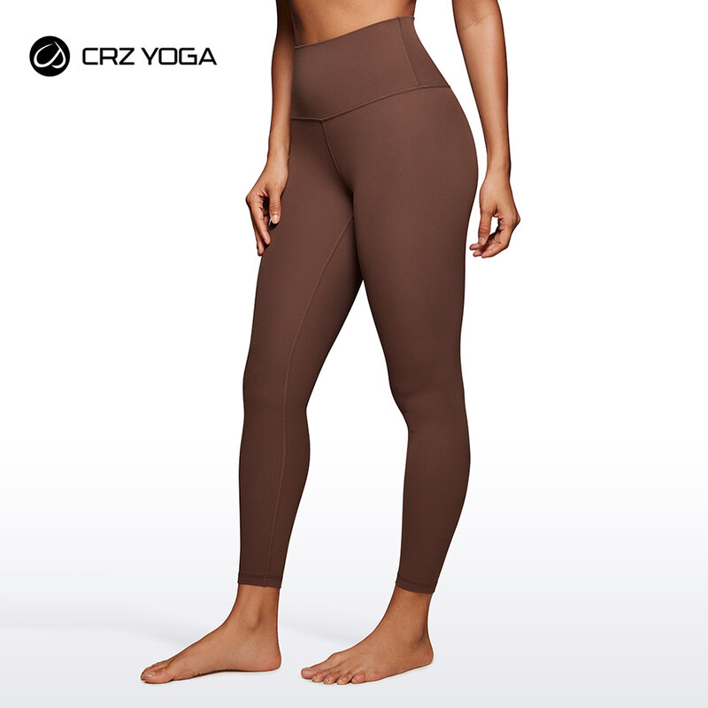 Crz yoga feminino butterluxe yoga leggings 25 polegadas-cintura alta ultra macio estiramento workout leggings