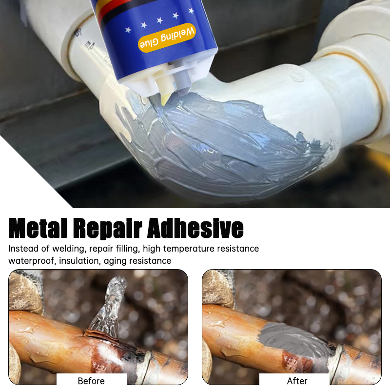 Новый ремонтный клей для литья AB, устойчивый к высоким температурам, жидкий металлический сварочный наполнитель, клей для ремонта металла, для дефекта литья металла