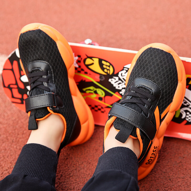 เด็กรองเท้าเด็กรองเท้าผ้าใบฤดูใบไม้ร่วงฤดูหนาวรองเท้าใส่เดินลื่นน้ำหนักเบากีฬารองเท้าเด็กคุณภาพสูง SNEAKER Anak Laki-Laki