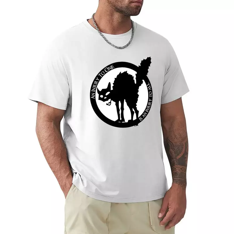 Een Blessure Aan Iemand Is Een Blessure Aan All-Sabo Tabby T-Shirt Nieuwe Editie T-Shirt Grappige T-Shirt Heren T-Shirts