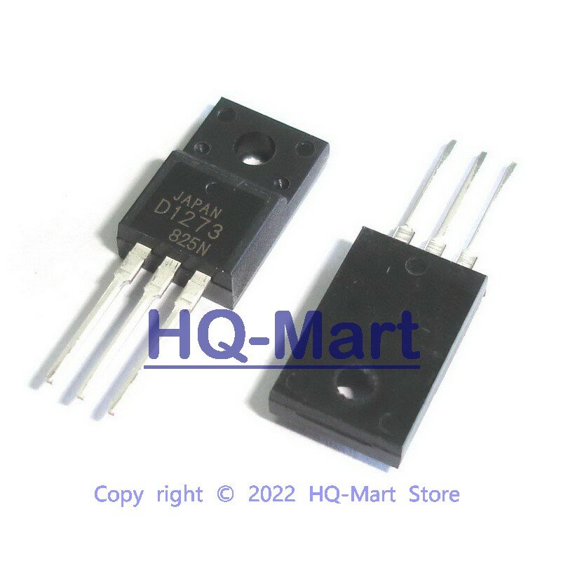 5 PCS 2SD1273A TO-220F 2SD1273 D1273A Silicon NPN Triple Diffusion Planar Type Transistor