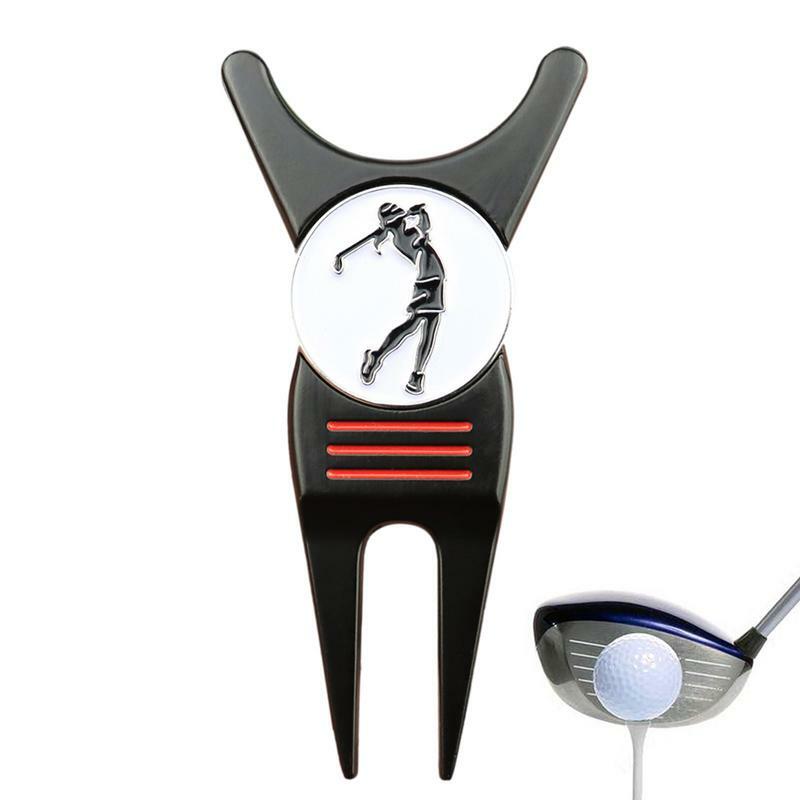 Marker kulkowy narzędzie zapobiegające divotom wielofunkcyjny Marker golfowy ze stopu cynku magnetyczny przenośny lekki akcesoria do golfa do trawników