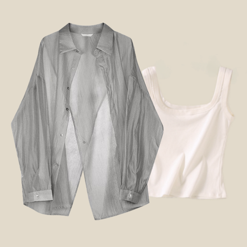 Летний комплект, новинка 2024, Женский облегающий Тонкий Топ с подвесками, Короткий Комплект из трех предметов для женщин
