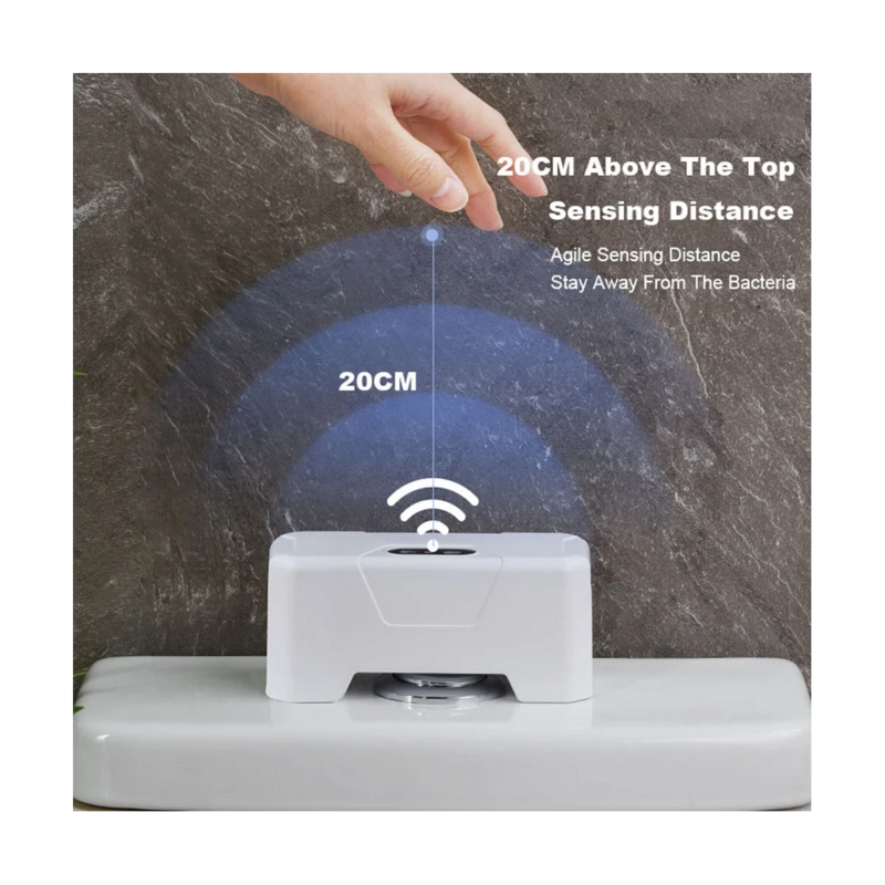Botão De Lavagem Automático Do Toalete, Sensor Inteligente Flusher, ExternalInfrared, Sensor De Lavagem Recarregável Inteligente Do Toalete