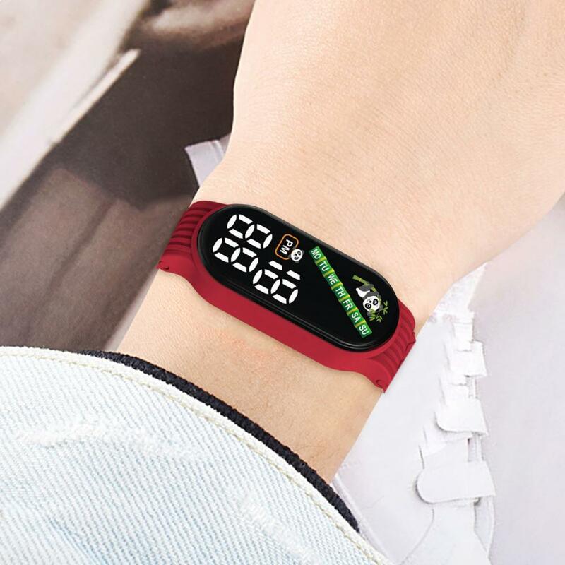 Modny zegarek sport LED dla studentów wodoodporny elektroniczny zegarek na rękę silikonowy pasek Smartwatch zegar studencki