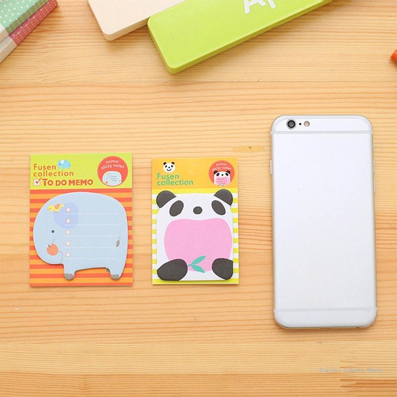 M17F Student Animal Sticky Notes Pads Posted it for To-do List Reminder 20 Sheets