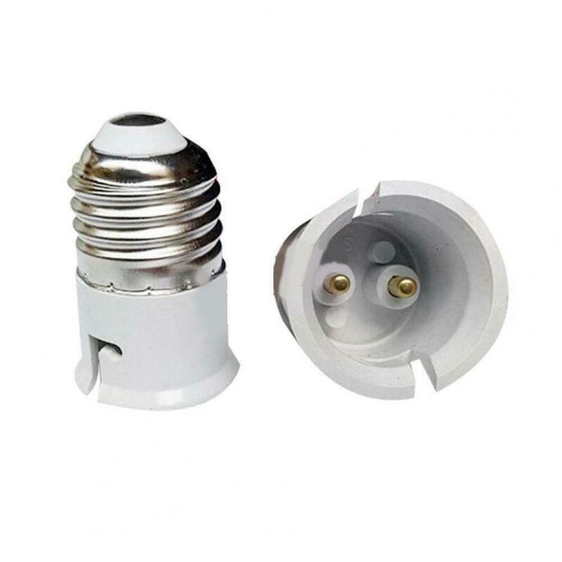 Convertidor de bombilla de lámpara resistente, buena disipación de calor, Mini adaptador de enchufe de bombilla E27 a B22