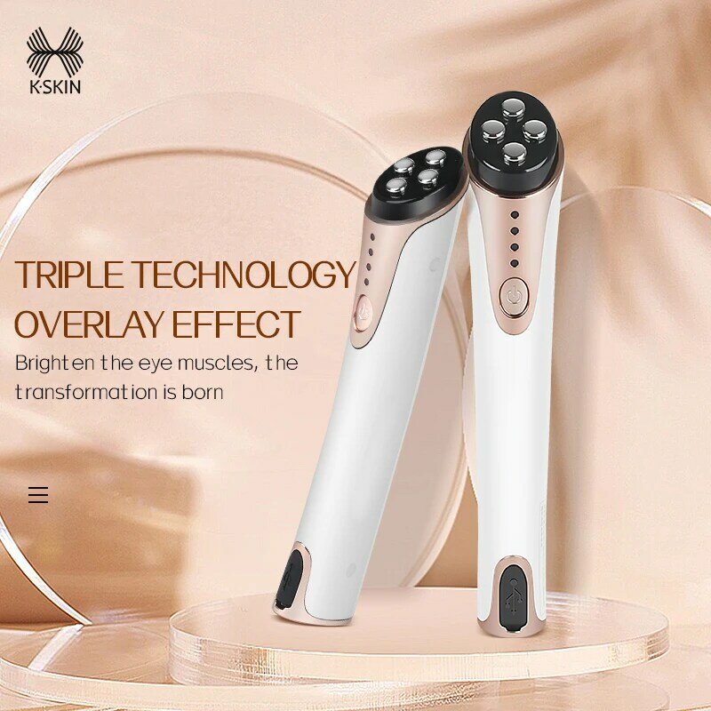 KINGDOM RH Eye Beauty Device KINGDOM Eye Beauty Device RF Radiofrequency Beauty Instrument Micro-current LED Red Light Therapy