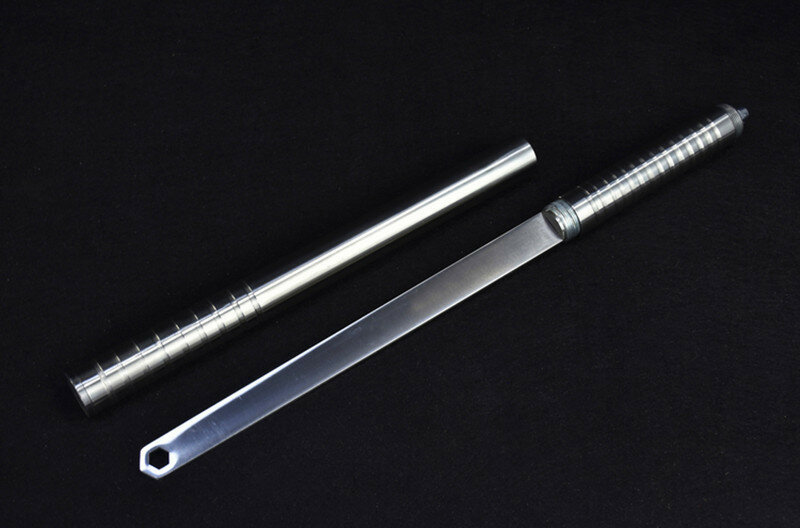 87CM Stainless Steel Martial Arts Supplies Iron Ruler Self-defense Outdoor Super Long Wrench Car Tools Self defense Tools