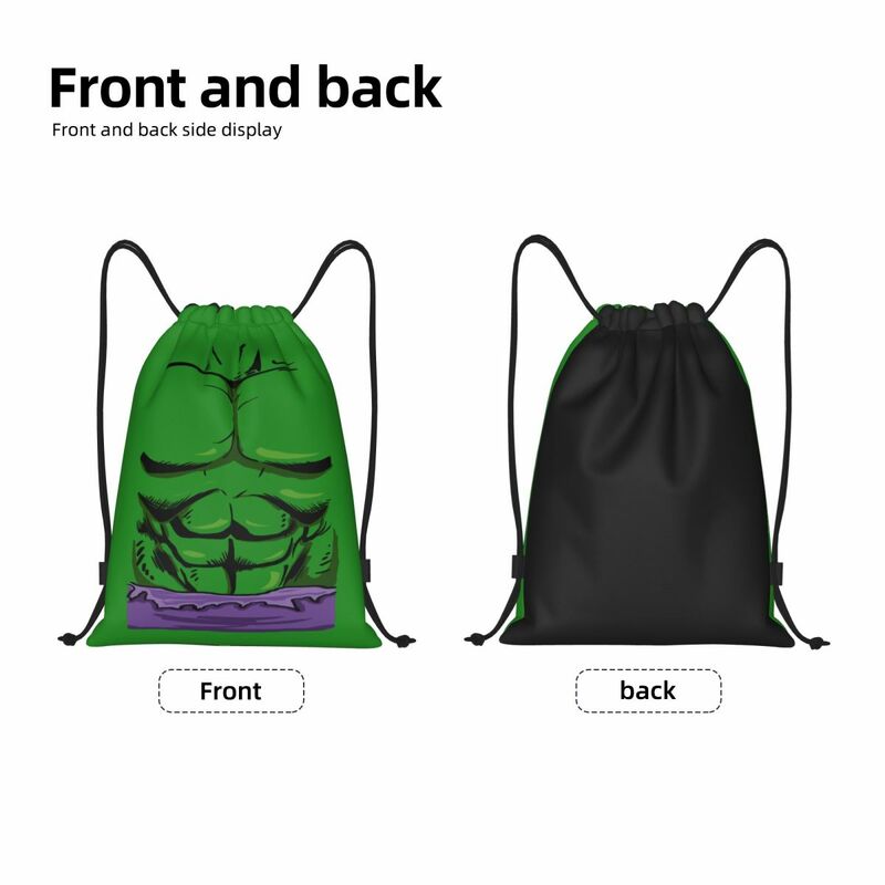 Niestandardowe torby ze sznurkiem mięśni Hulk dla mężczyzn przenośne plecaki treningowe na siłownię