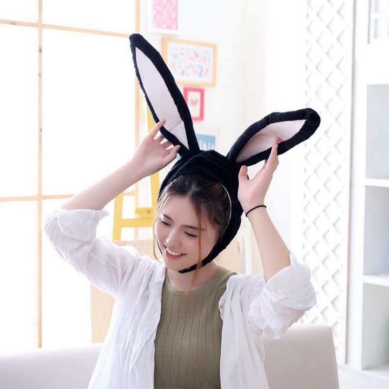 재미있는 봉제 토끼 귀 후드 모자, 토끼 코스프레 모자, E50