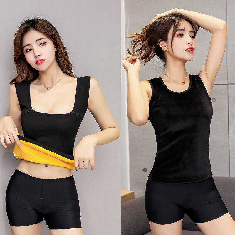 2020 Spring Warm Velvet Thermal Clothing For Women Winter intim Underwear U O-neck Basic for thermos Tops bustier corset Female