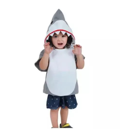 Halloween Child Kids Boy Girl New Year Carnival Party Shark Cos Clothing Funny Shark Animals Cosplay Costumes